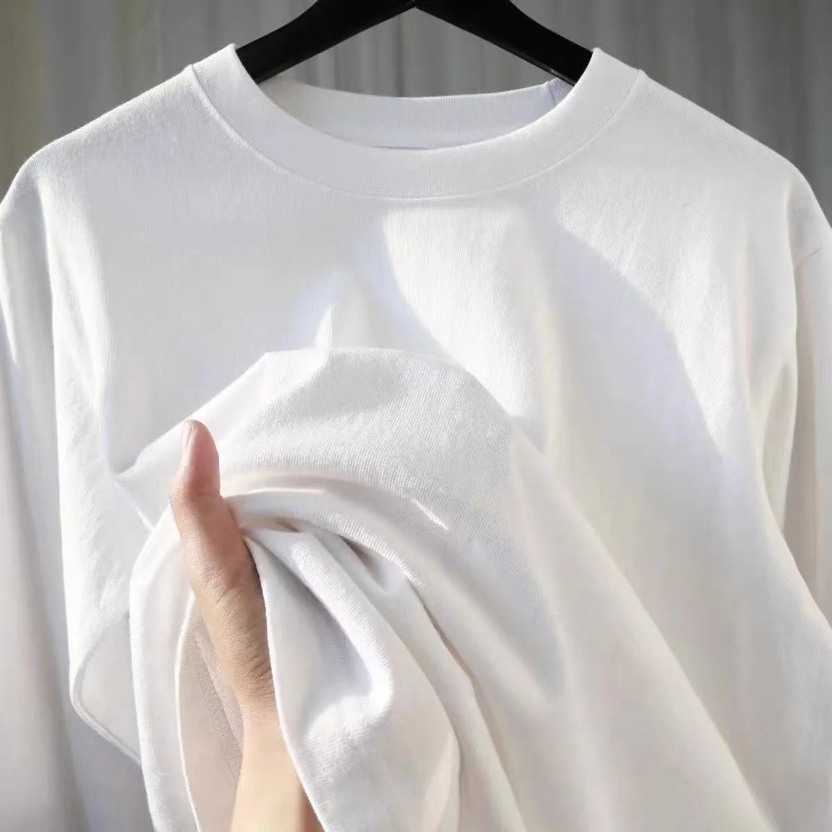 

Тяжелая футболка мужская oversize из чистого хлопка