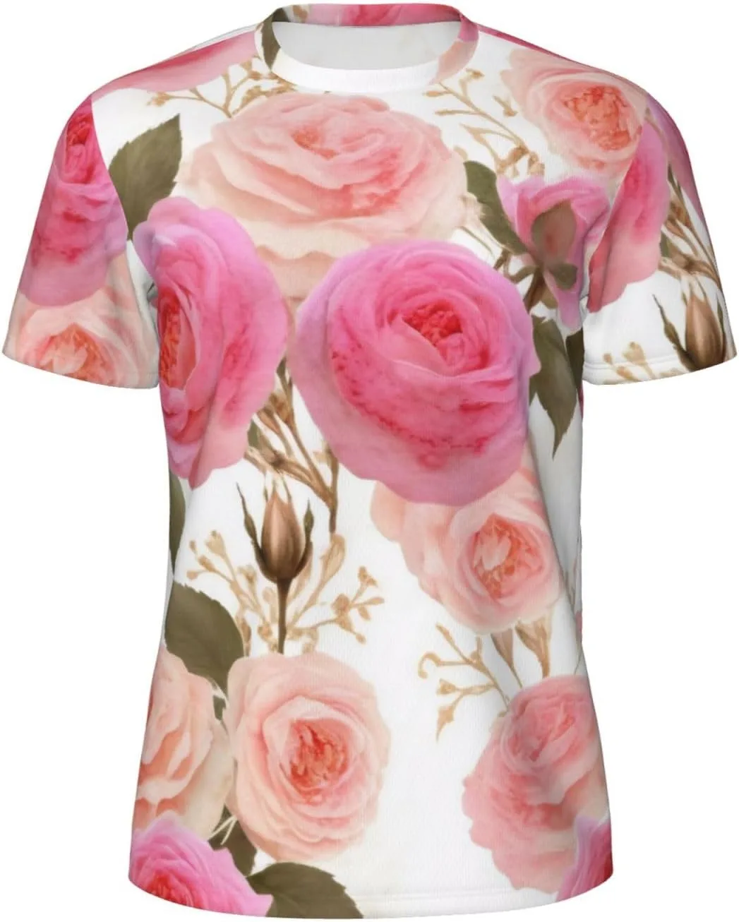 

Футболка мужская с коротким рукавом, сетчатая, с цветочным принтом KOPOSTYZT