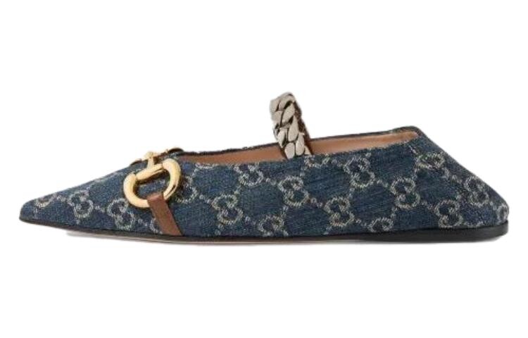 

Туфли женские Gucci Horsebit, синий