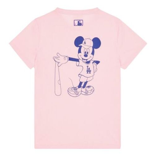 

Футболка MLB x Disney Crossover LA Dodgers Los Angeles Dodgers Basic Short Sleeve Unisex Pink Red, красный