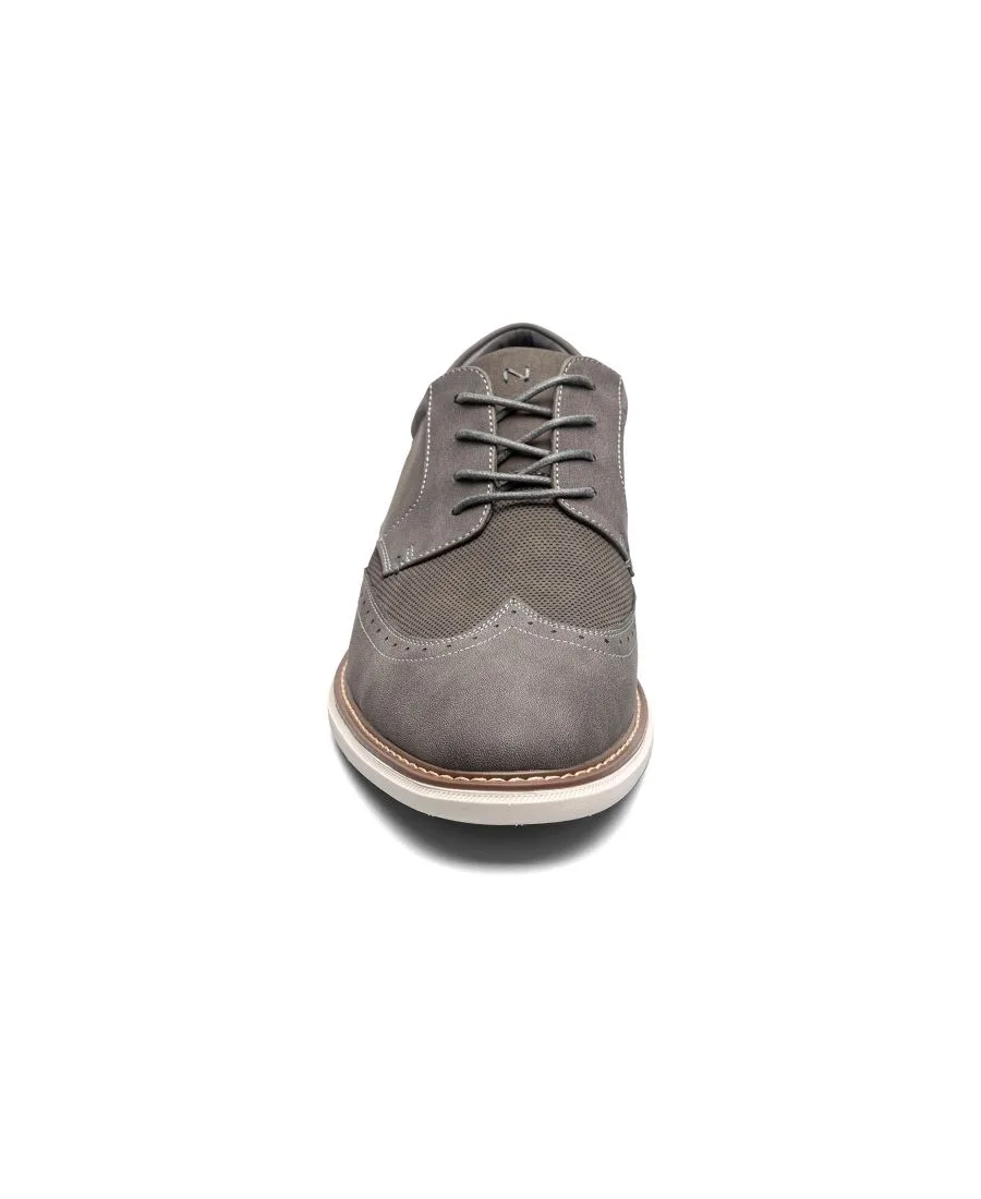 Мужские оксфорды Chase Wingtip Nunn Bush, серый мультиколор — фото 2
