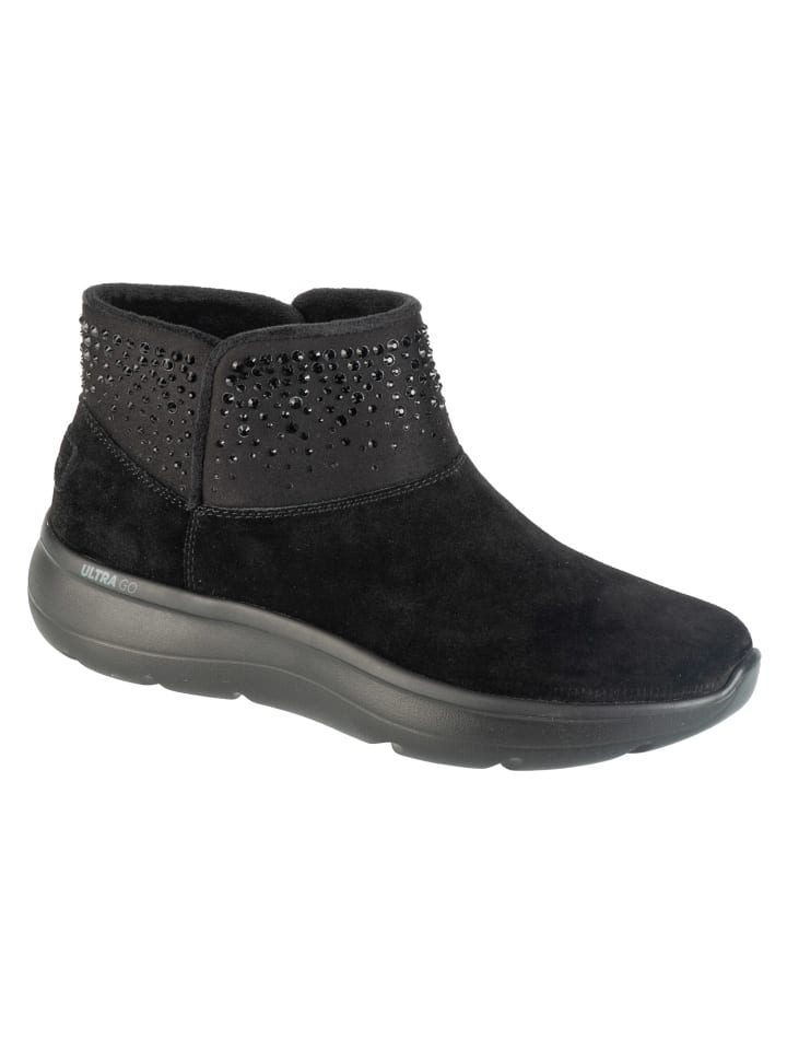 Ботильоны женские Skechers On-The-GO Encore зимние с декором, черный