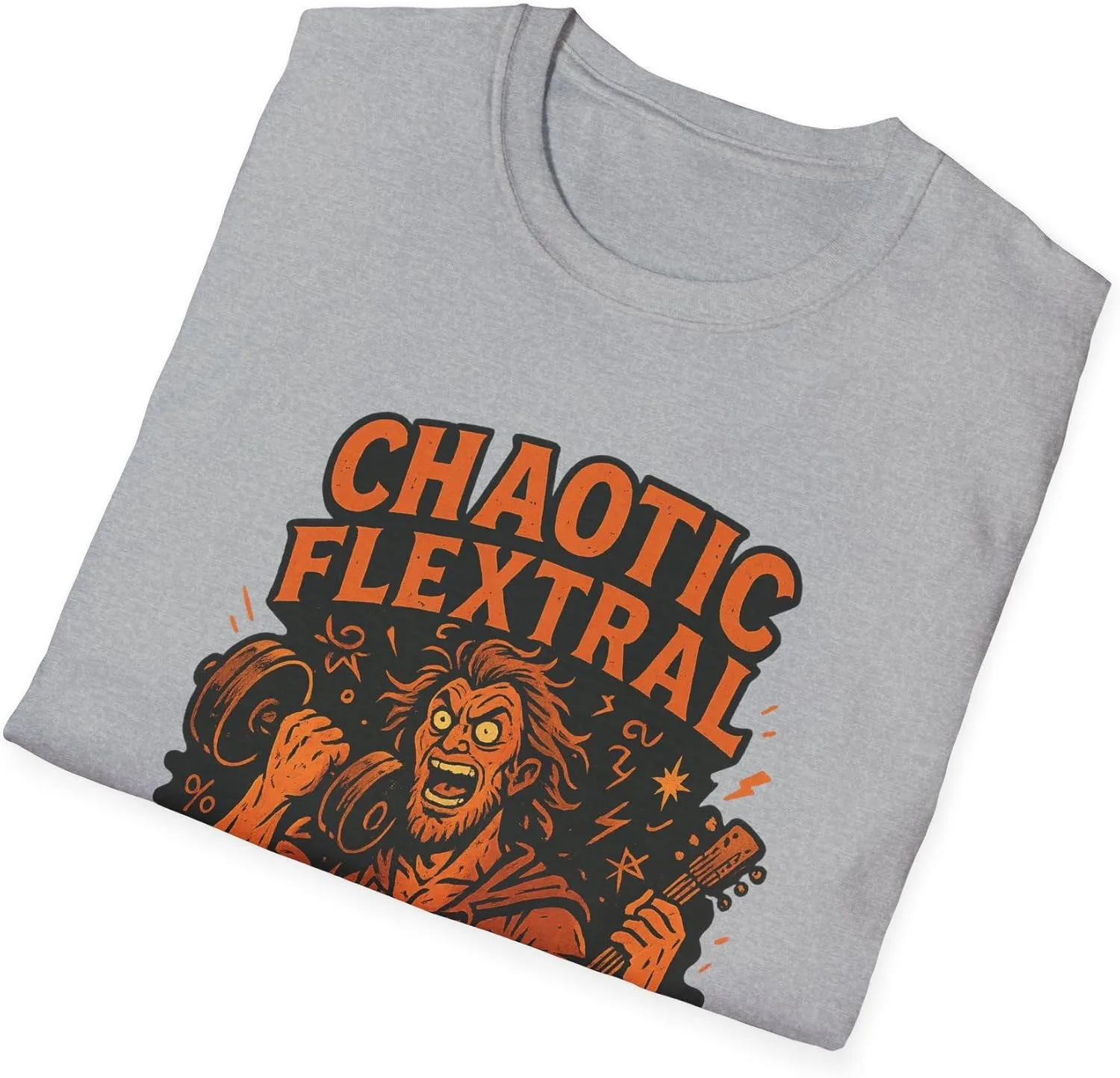 Футболка Chaotic Flextral Unisex Softstyle с принтом для любителей музыки — фото 4