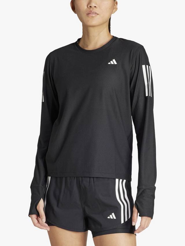 

Женский топ для бега the run с длинным рукавом own the run adidas, черный