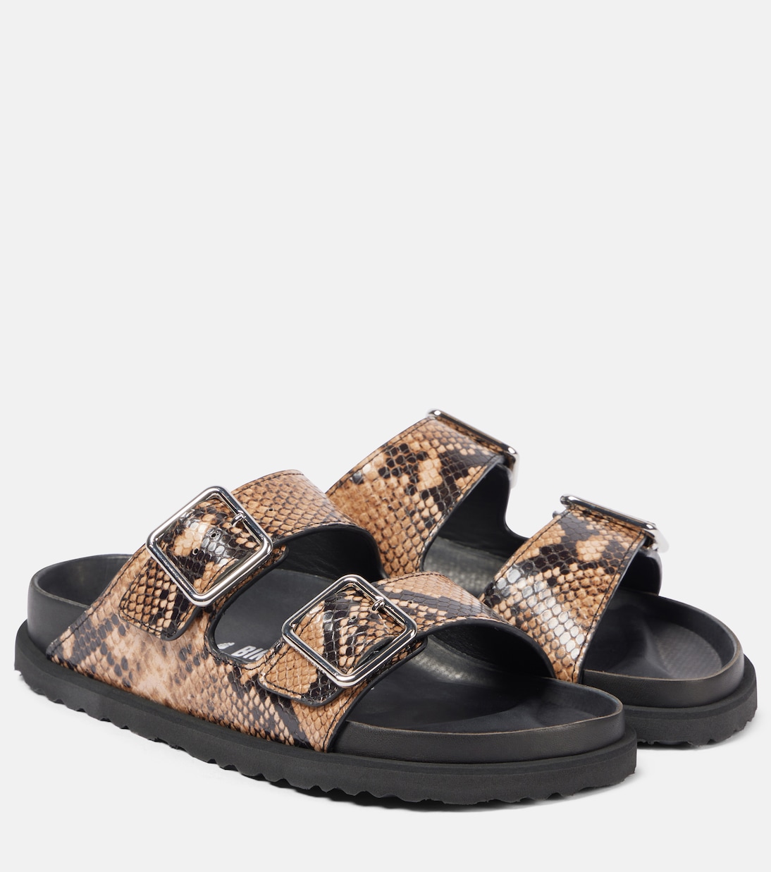 Сандалии из кожи с эффектом змеи Arizona Birkenstock 1774, Natural Snake