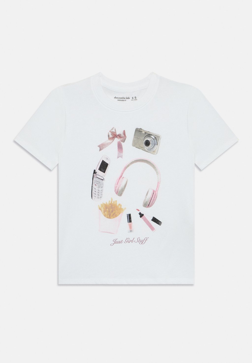 

Футболка с принтом OVERSIZED PHOTOREAL TEE Abercrombie & Fitch, белый