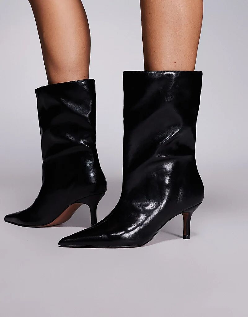 Ботинки Candi с широкими штанинами ASOS DESIGN черного цвета