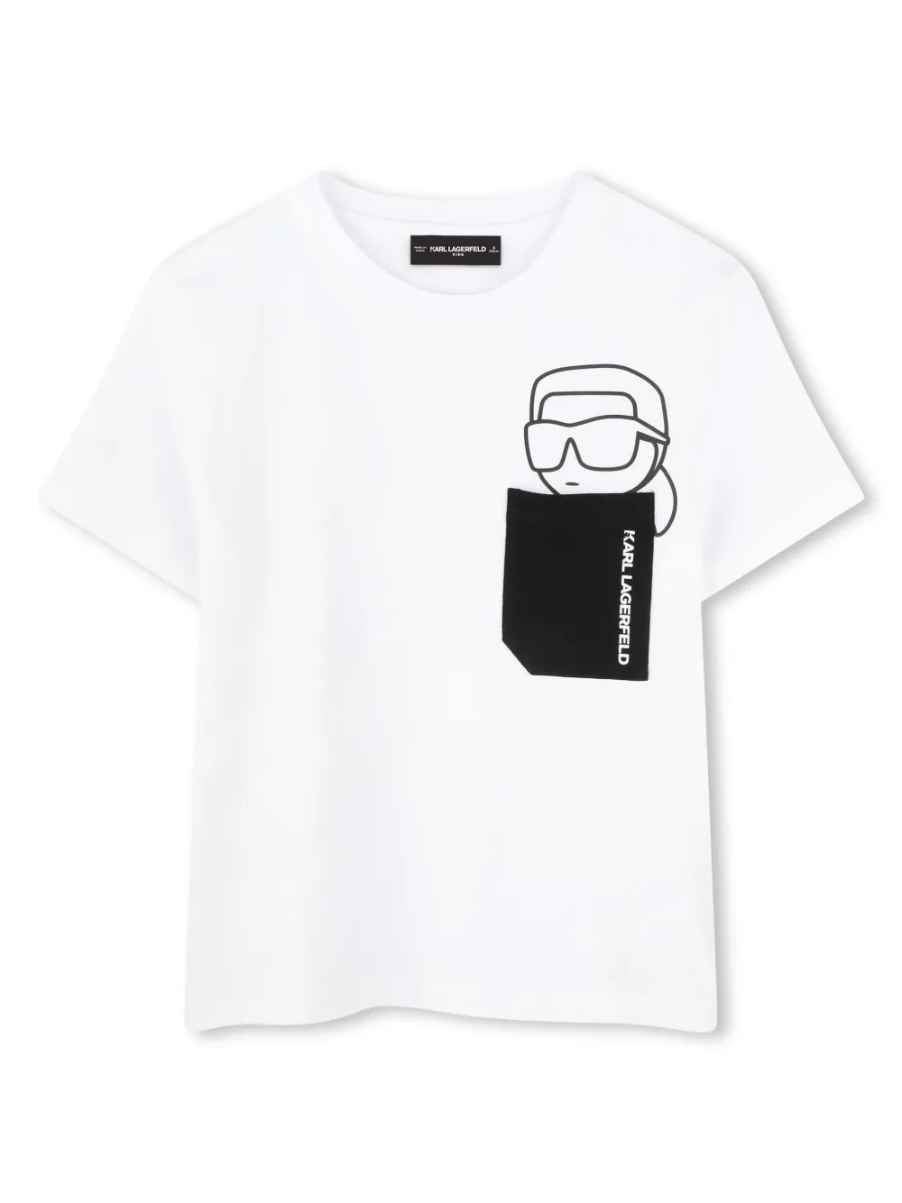 

Футболка Ikonik Karl KARL LAGERFELD KIDS, белый