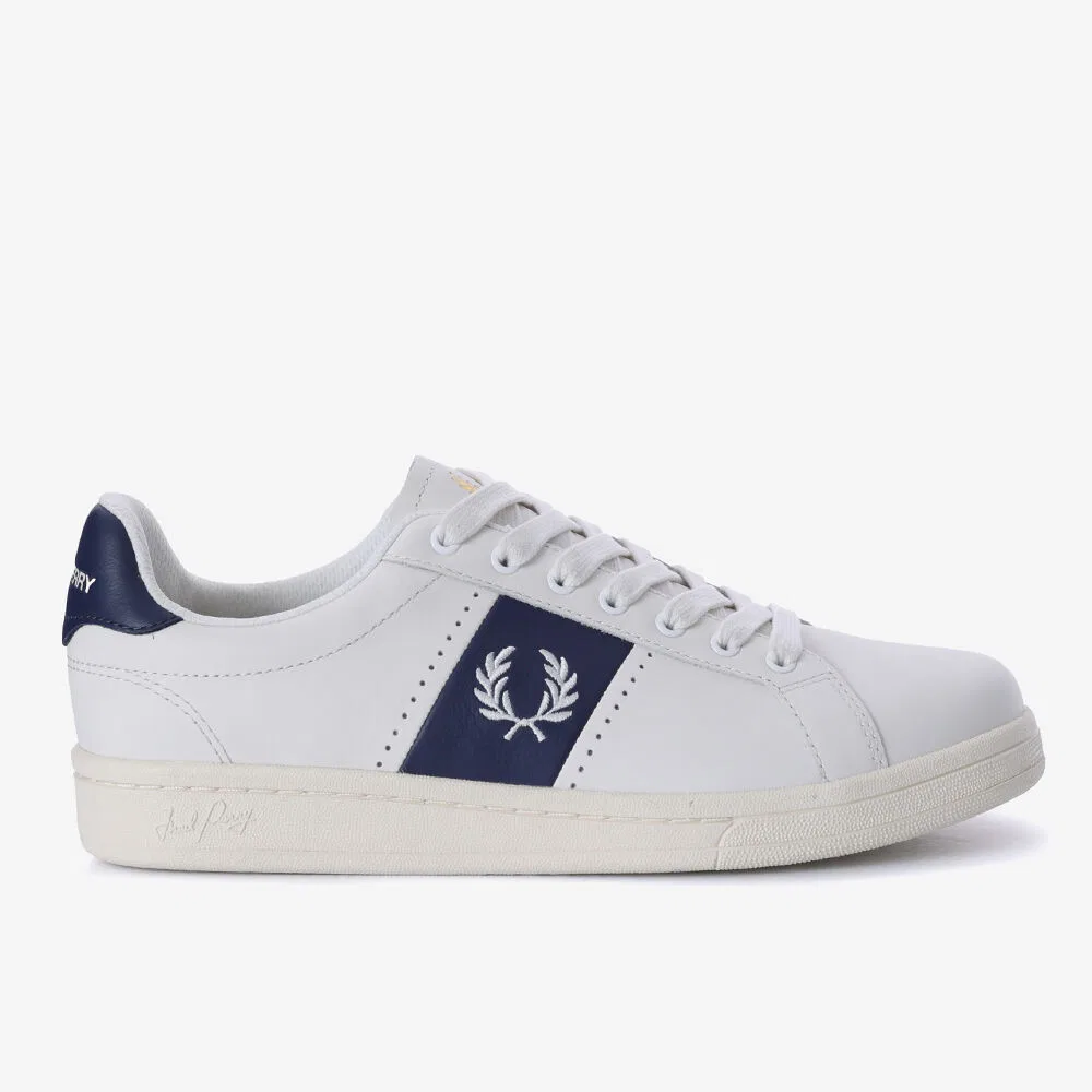 Мужские низкие кроссовки Fred Perry B721 из кожи белые