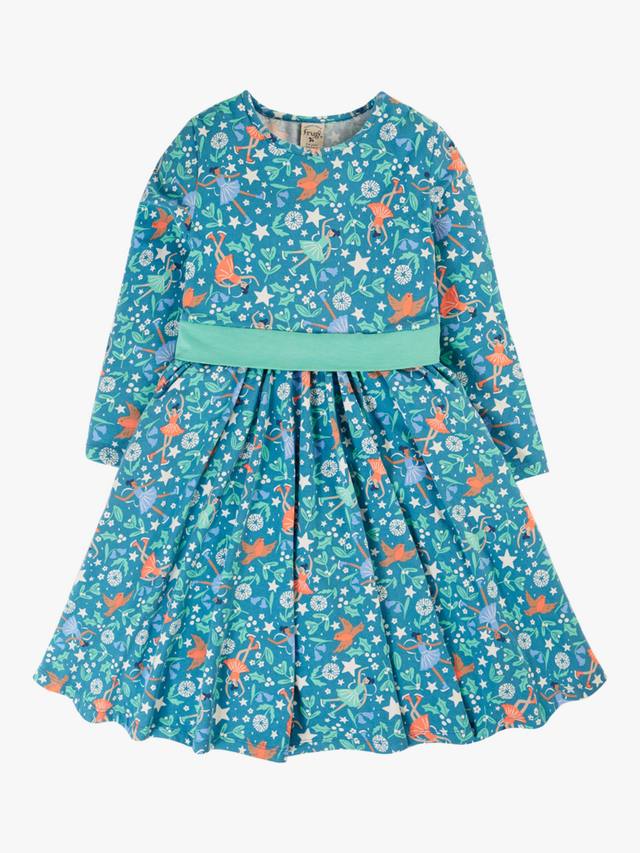 

Детское праздничное платье-скейтер Frugi, разноцветный