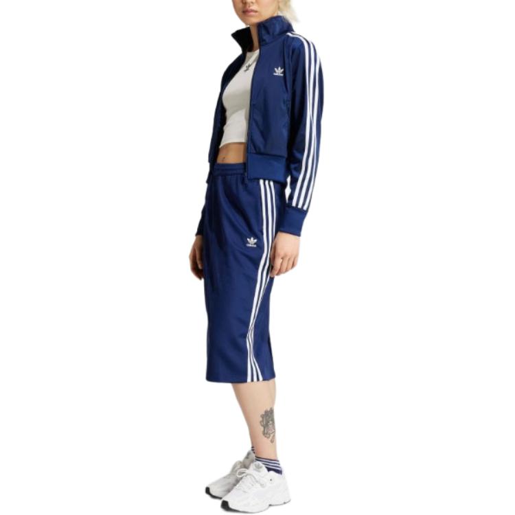 Оригинальный Adicolor Classics Firebird Тренировочный Джекет Adidas, Темно-Синий — фото 4