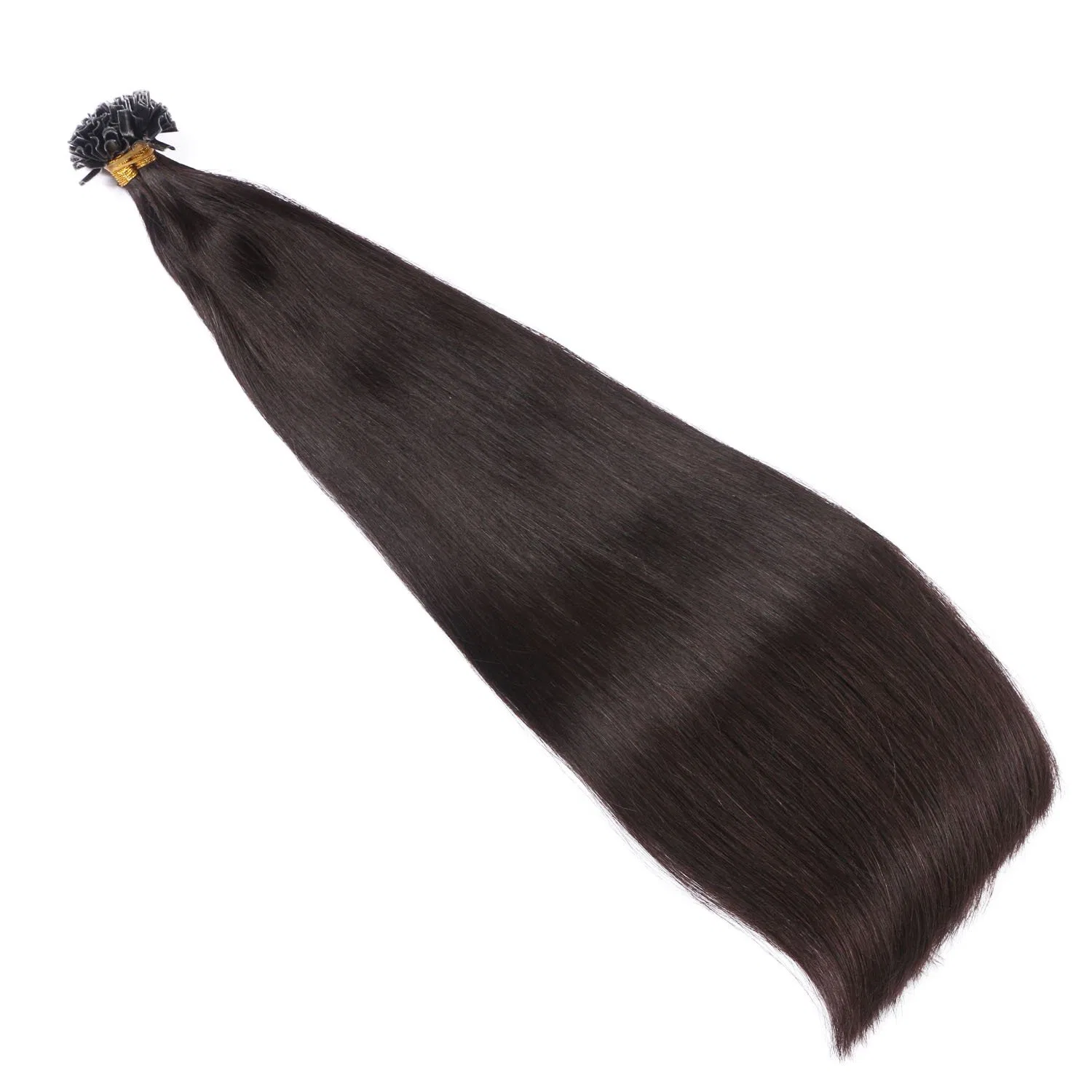 Наращивание волос кератиновыми прядями «#1B Black Brown» 40 см, 50 прядей от novon Hair Extensions Novon — фото 3