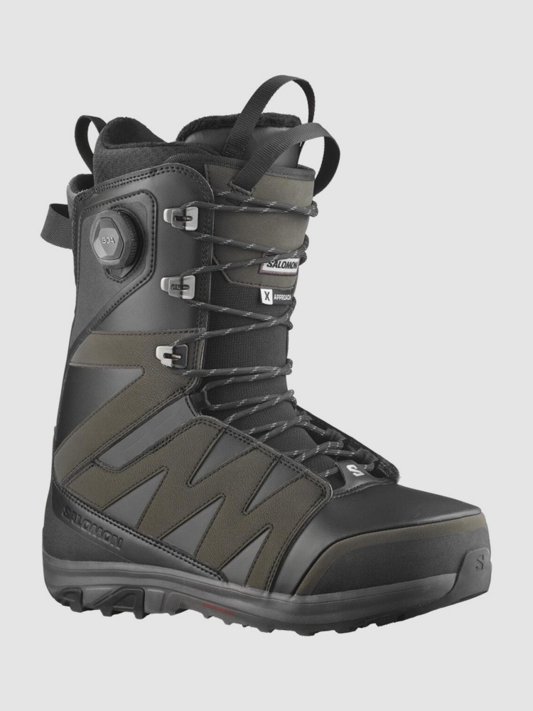

Ботинки для сноуборда Salomon X Approach Lace SJ BOA 2026 Snowboard-Boots, black/black/black