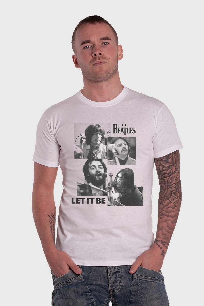 

Футболка Let it Be с фотографиями Beatles, белый