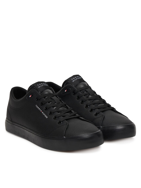 Кроссовки Th Hi Vulc Core Low Lth Ii Ess FM0FM05511 Tommy Hilfiger, черный — фото 2