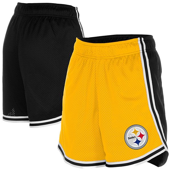 

Женские шорты Pittsburgh Steelers Sport Classics mesh золотисто-черные New Era