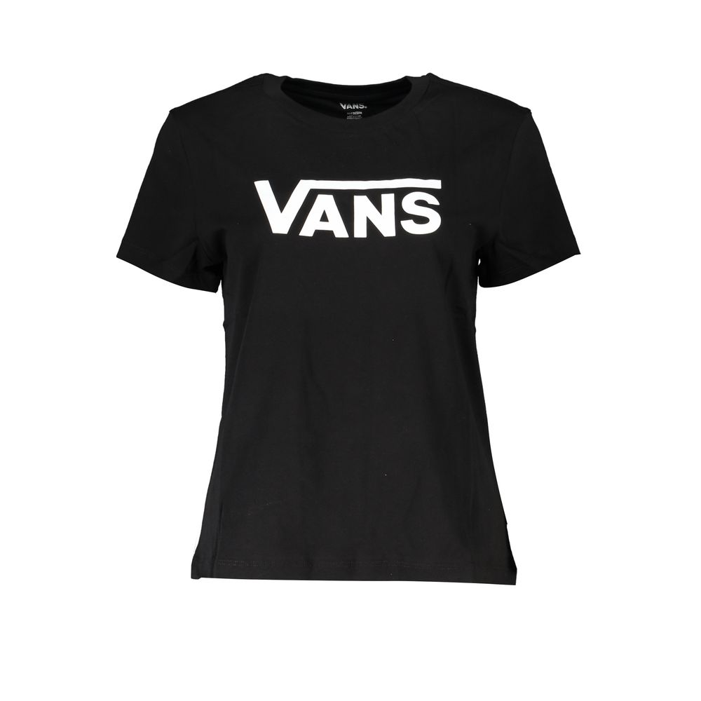 

Черные хлопковые топ и футболка Vans