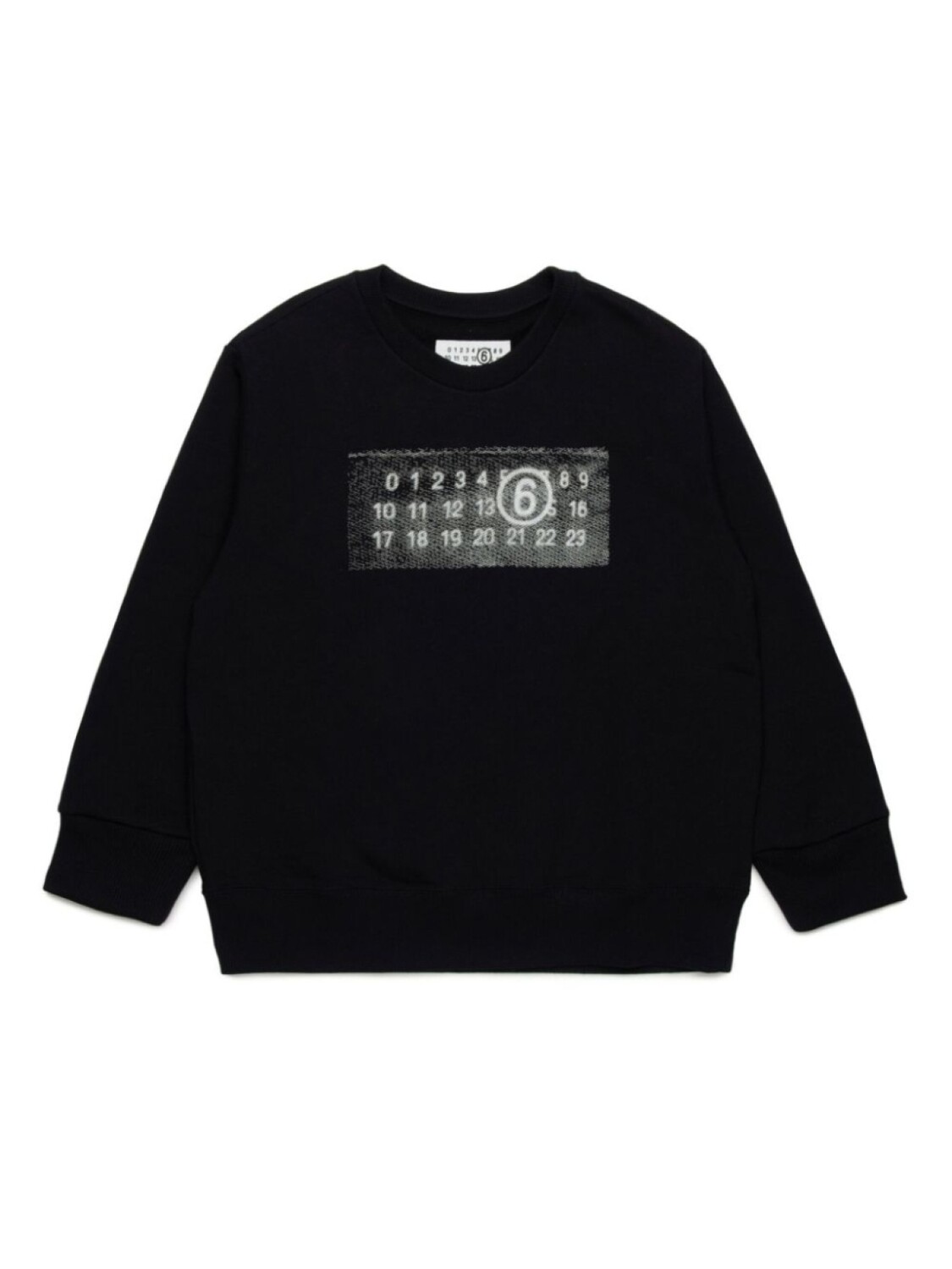 

Толстовка с цифрами MM6 Maison Margiela Kids, черный