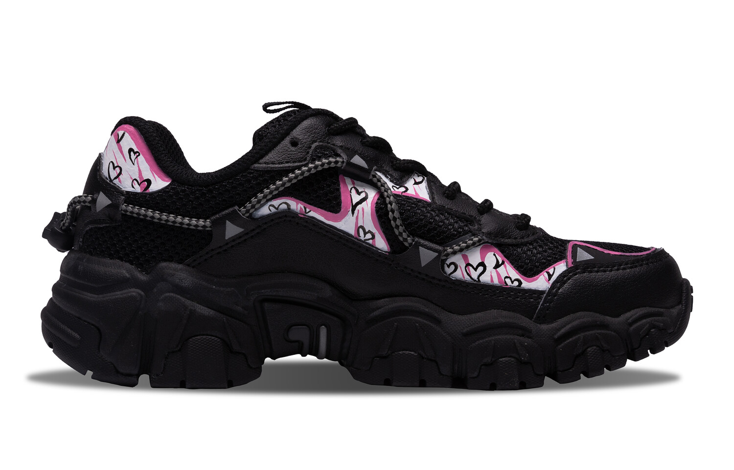 

Кроссовки FILA Cat Claw Lifestyle Shoes Unisex Low-top Black/pink, черный/розовый