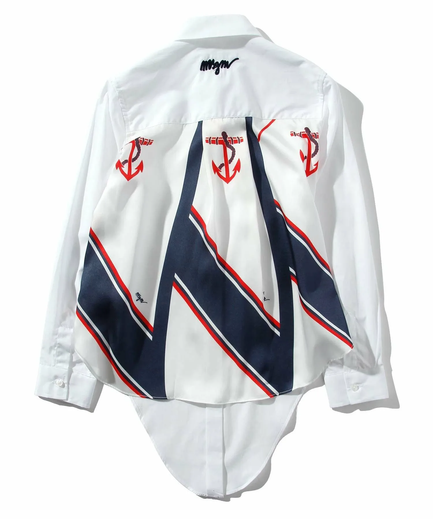 (K)MSGM/MSGM Детская и подростковая рубашка/блузка из поплина, White — фото 2