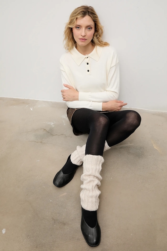 

Леггинсы из мериносовой шерсти Answear.Lab, бежевый