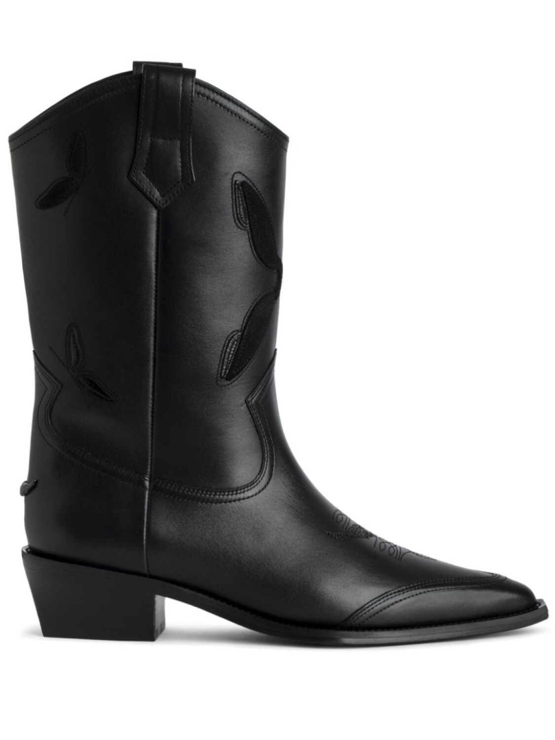 45-миллиметровые ботинки Cara Western Zadig&Voltaire, черный