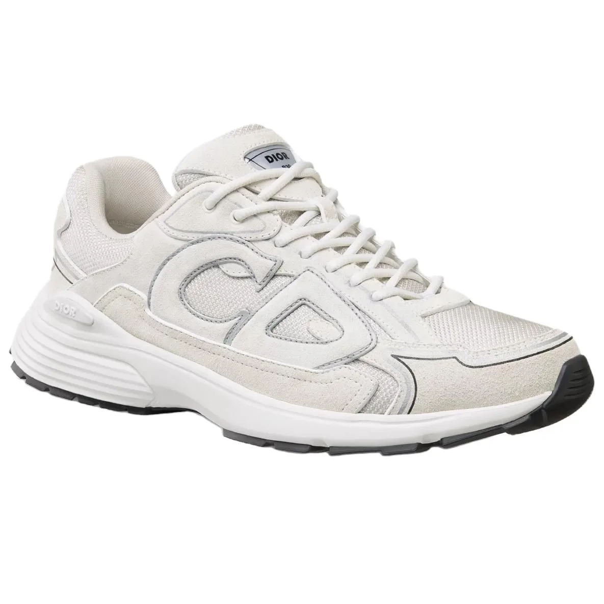 DIOR B30 Suede Low top Casual Shoes Unisex White — фото 4