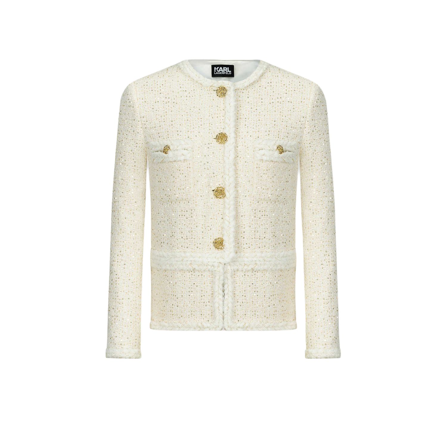 

KARL LAGERFELD FW24 Куртка женская цвета экрю KARL LAGERFELD / Karl Lagerfeld Jeans, Ecru