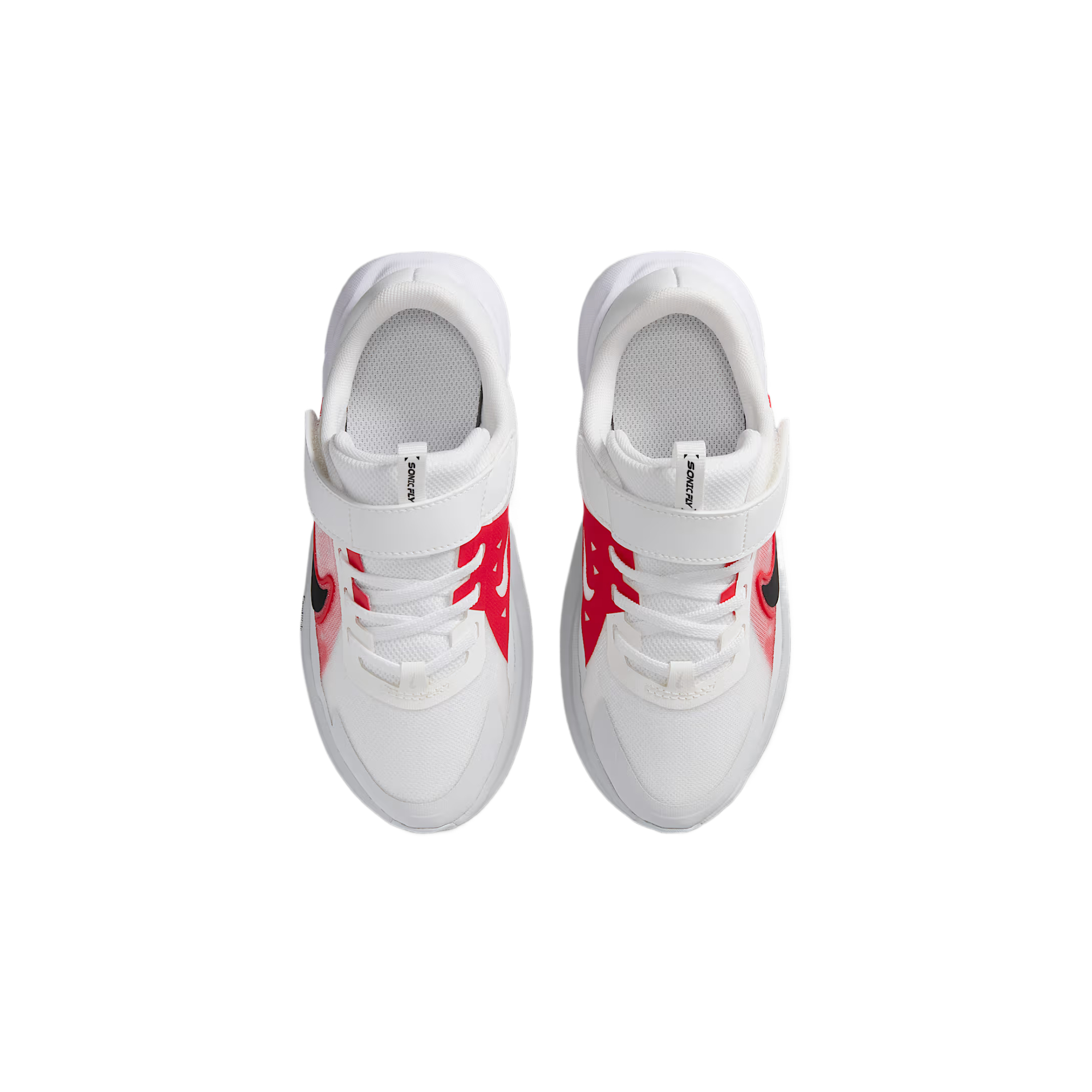 Детские кроссовки SONIC FLY Low Top для детей от 3 до 7 лет Nike, белый/красный/золотой — фото 3