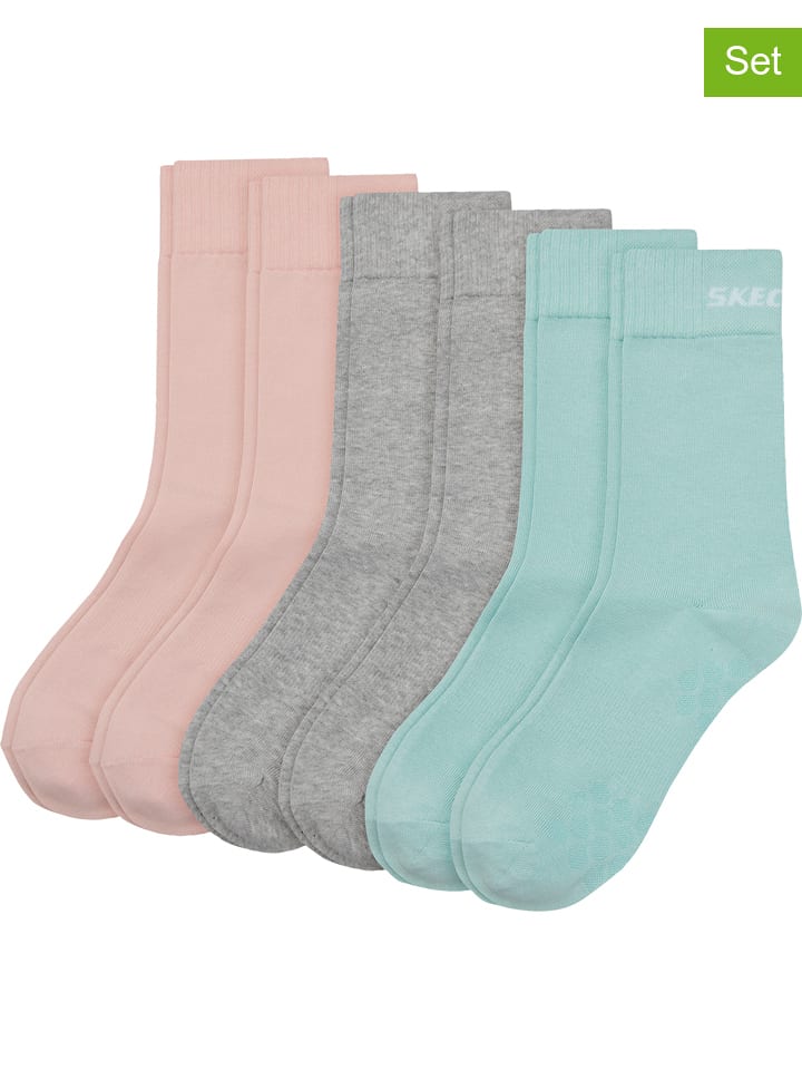 

Носки Skechers, цвет rosa/grau/türkis