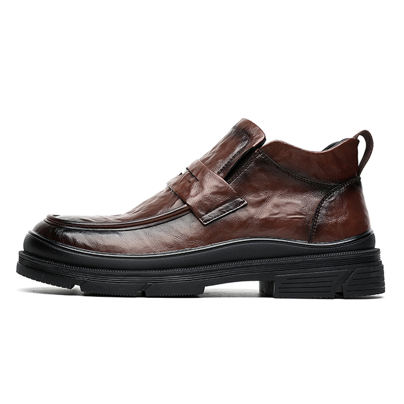 

Мужские повседневные кроссовки Mid Top коричнево-черные SHUPATE, черные всесезонные