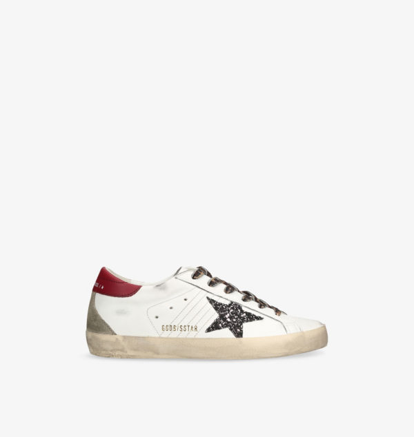 Низкие кожаные кроссовки Super-Star 82813 Golden Goose, мультиколор