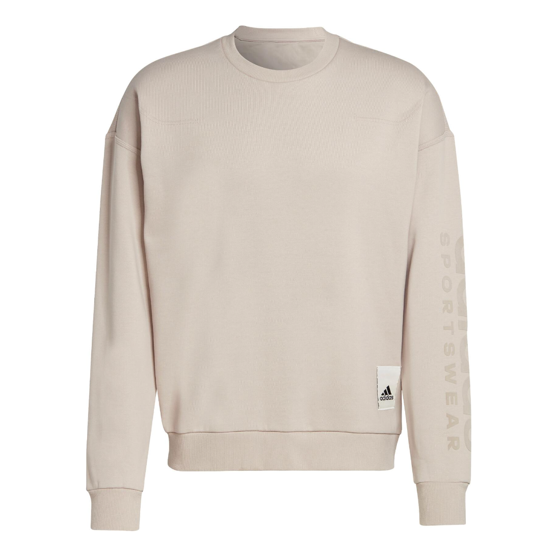 

Рубашка adidas Lounge Fleece Sweatshirt Brown 'Wonder Taupe' IA9362, бежевый