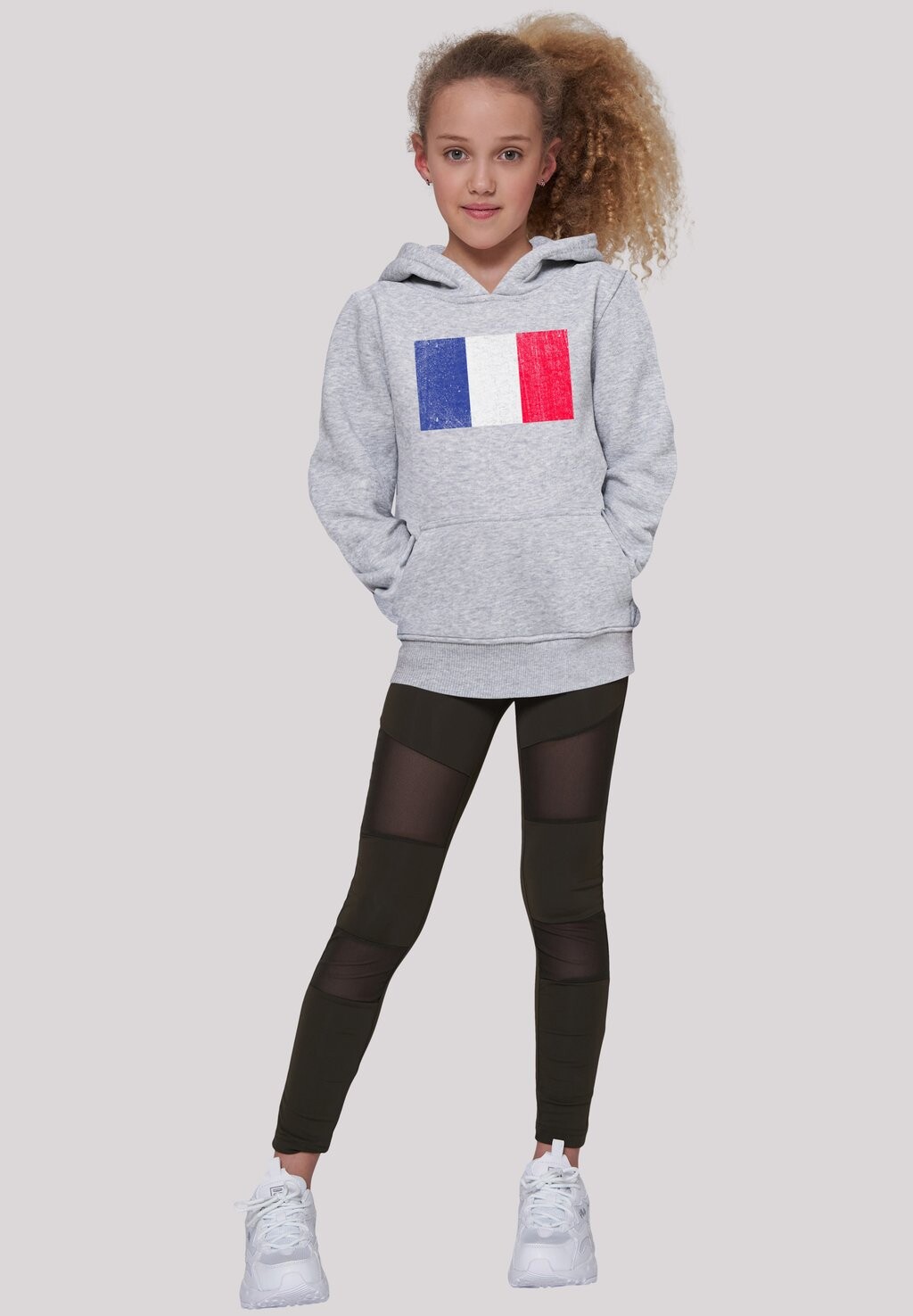 

Толстовка FRANKREICH FLAGGE DISTRESSED F4NT4STIC, цвет heather grey