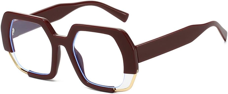 

Солнцезащитные очки для женщин с градиентным покрытием UV400, для мужчин с прозрачными линзами, для занятий спортом на открытом воздухе, бега и езды generic, Dark Red Clear