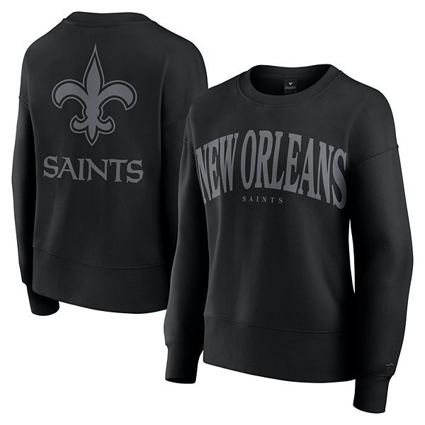

Женский черный свитшот New Orleans Saints Elements Fanatics
