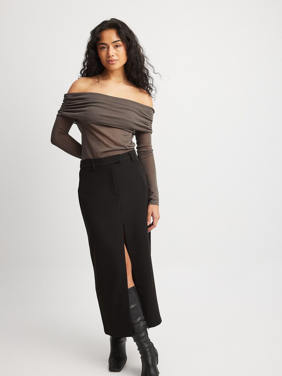 

Юбка макси NA-KD Skirt, черный
