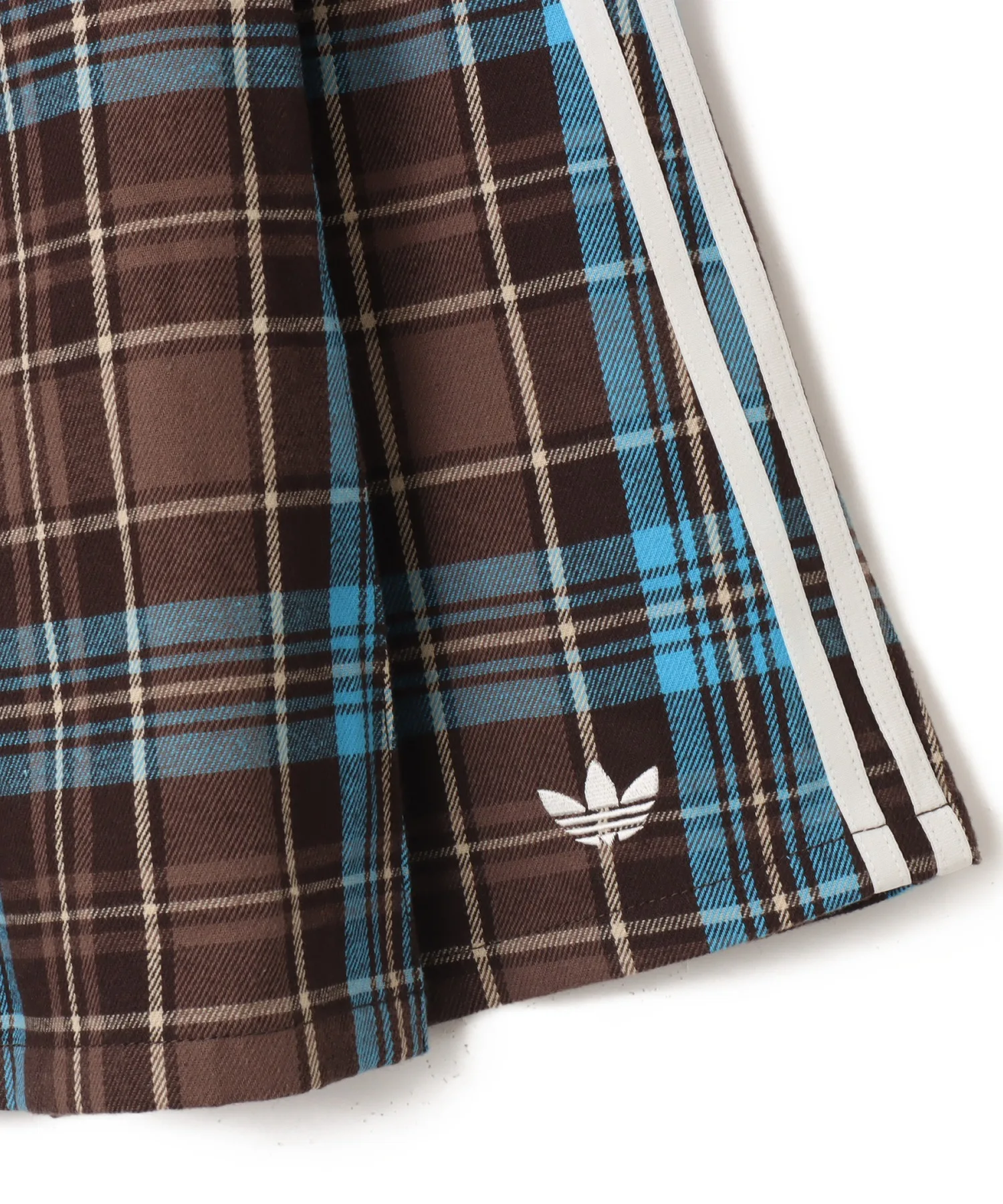 Женская юбка в складку с клеткой Pleated Check Skirt adidas разноцветная — фото 4