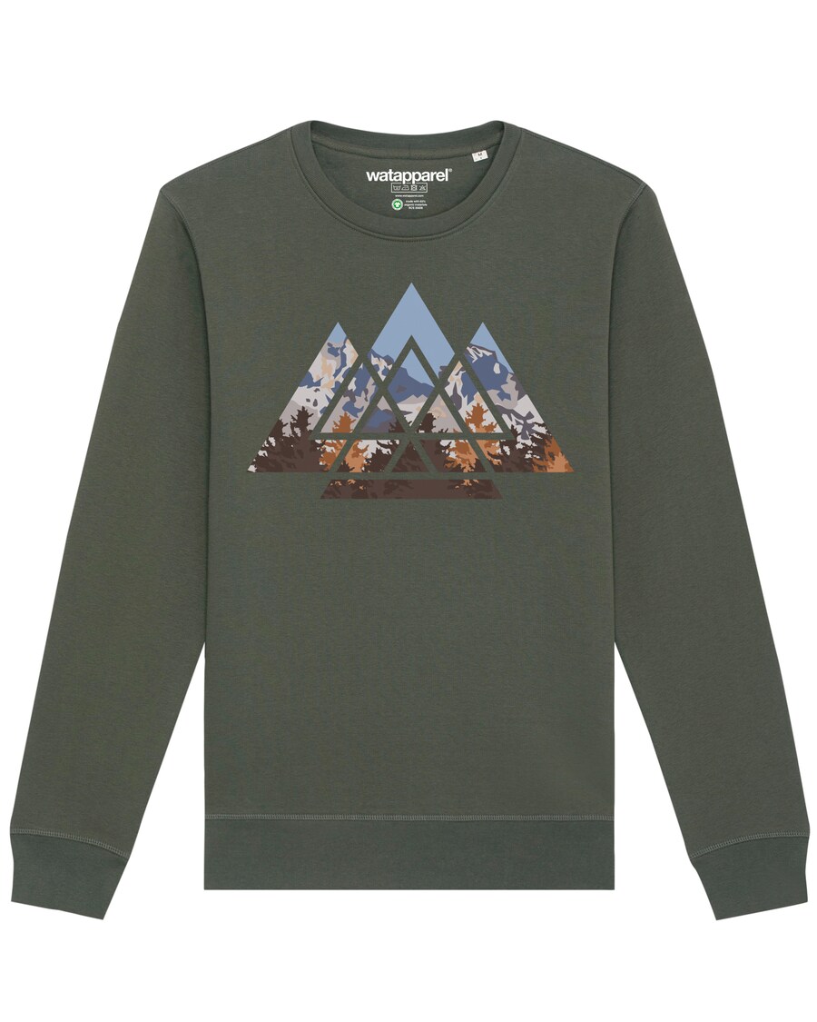 

Свитер Watapparel Sweatshirt Geometric Landscape, хаки