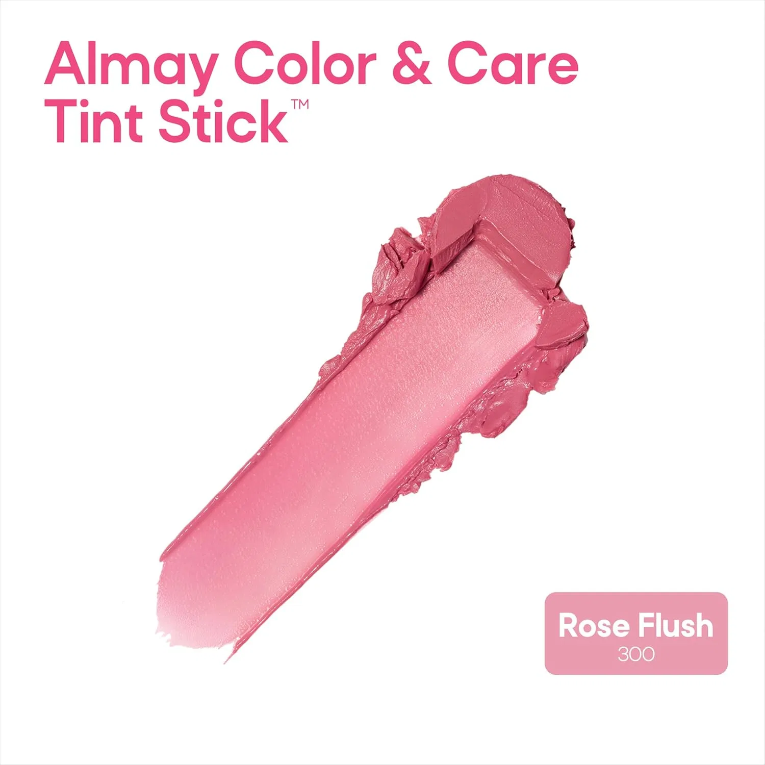 Тинт для губ и щек Almay Color & Care Tint Stick, увлажняющий, оттенок 300 Rose Flash, 7 г — фото 2