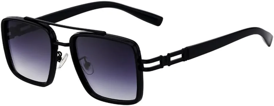 

Солнцезащитные очки в стиле стимпанк для женщин и мужчин, винтажные солнцезащитные очки с двойным лучом для мужчин, защита от ультрафиолета UV400 HDUBFY, 1