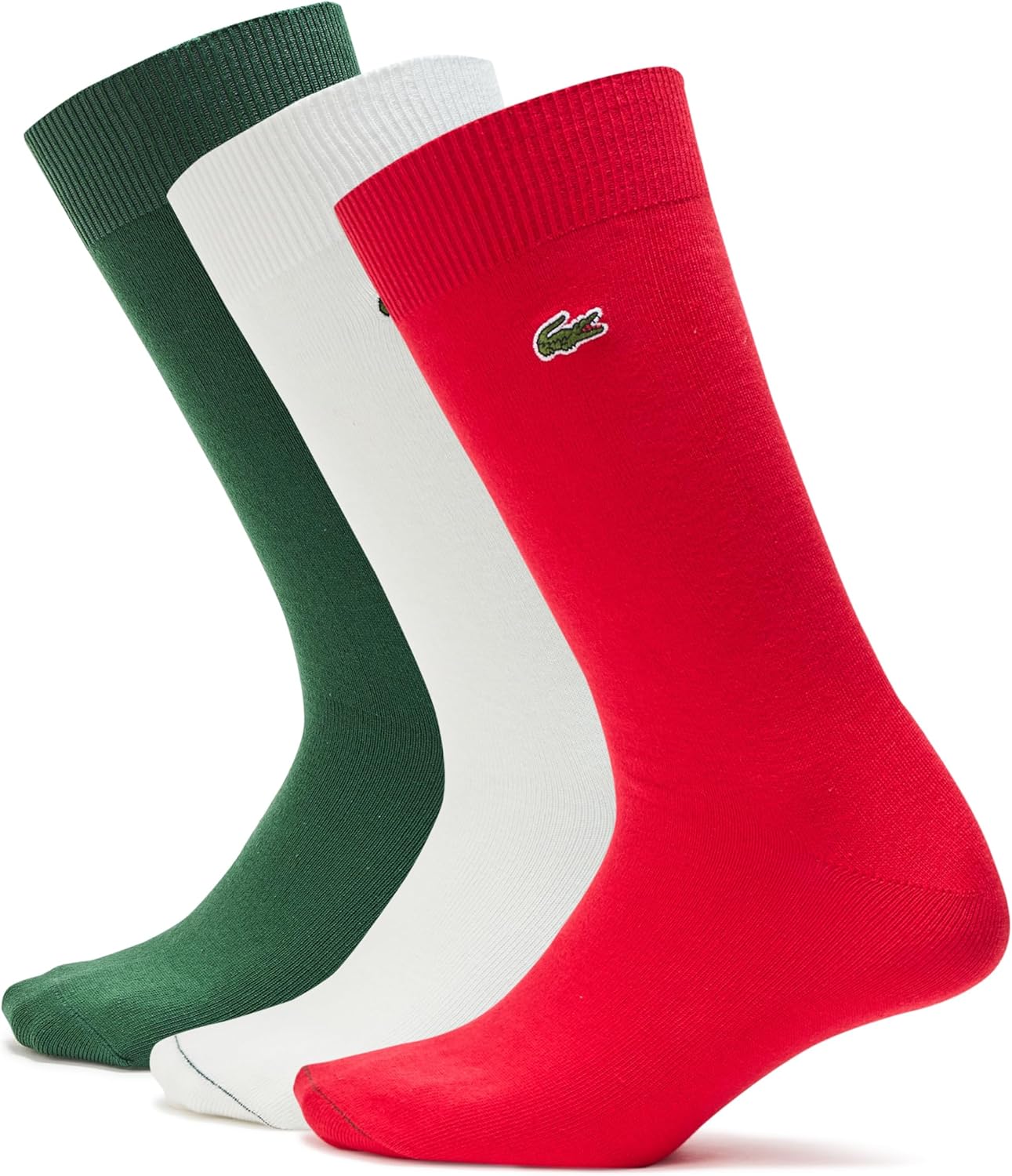 

Длинные носки Lacoste унисекс для взрослых (3 пары), Flour/Green/Red