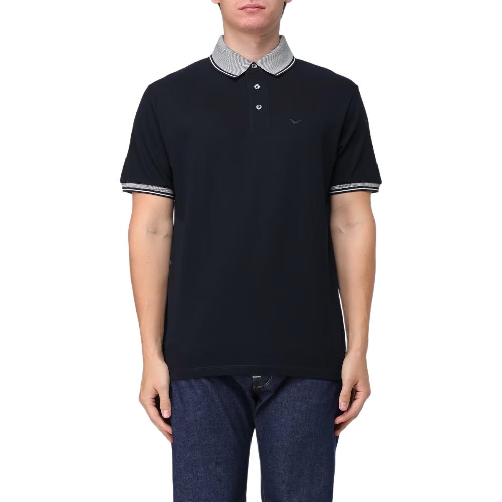 

Рубашка-поло мужская, цвет морской волны EMPORIO ARMANI, Marine Blue