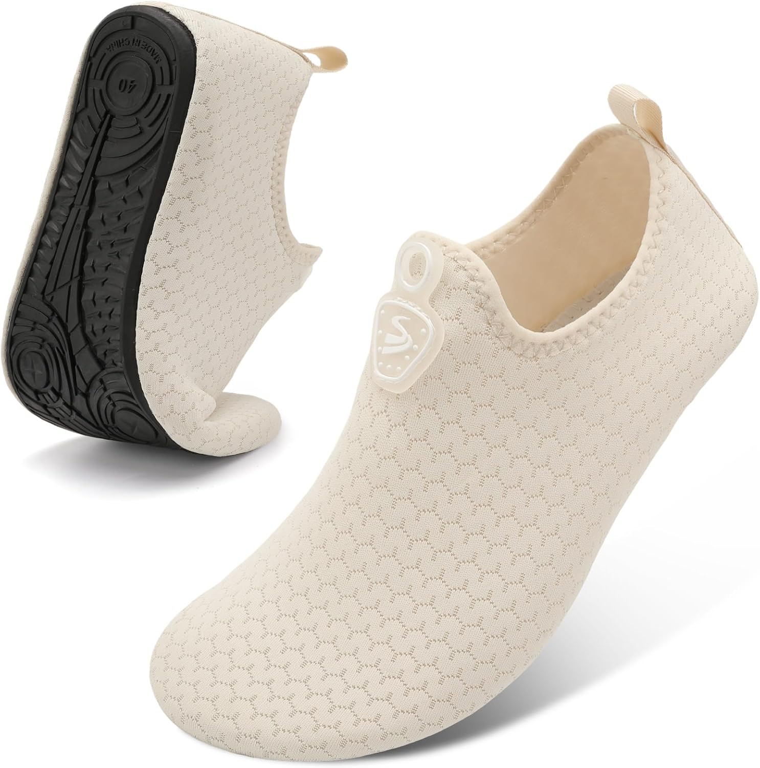 

Женские и мужские водные туфли Spesoul с быстрым высыханием, пляжные и для плавания, обувь-босоножки, акваноски, наружные носки для бассейна, реки и дайвинга, бежевый