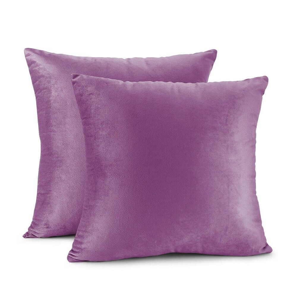 

Набор из 2 бархатных наволочек размером 18x18 дюймов Stock Preferred, цвет Lavender Dream