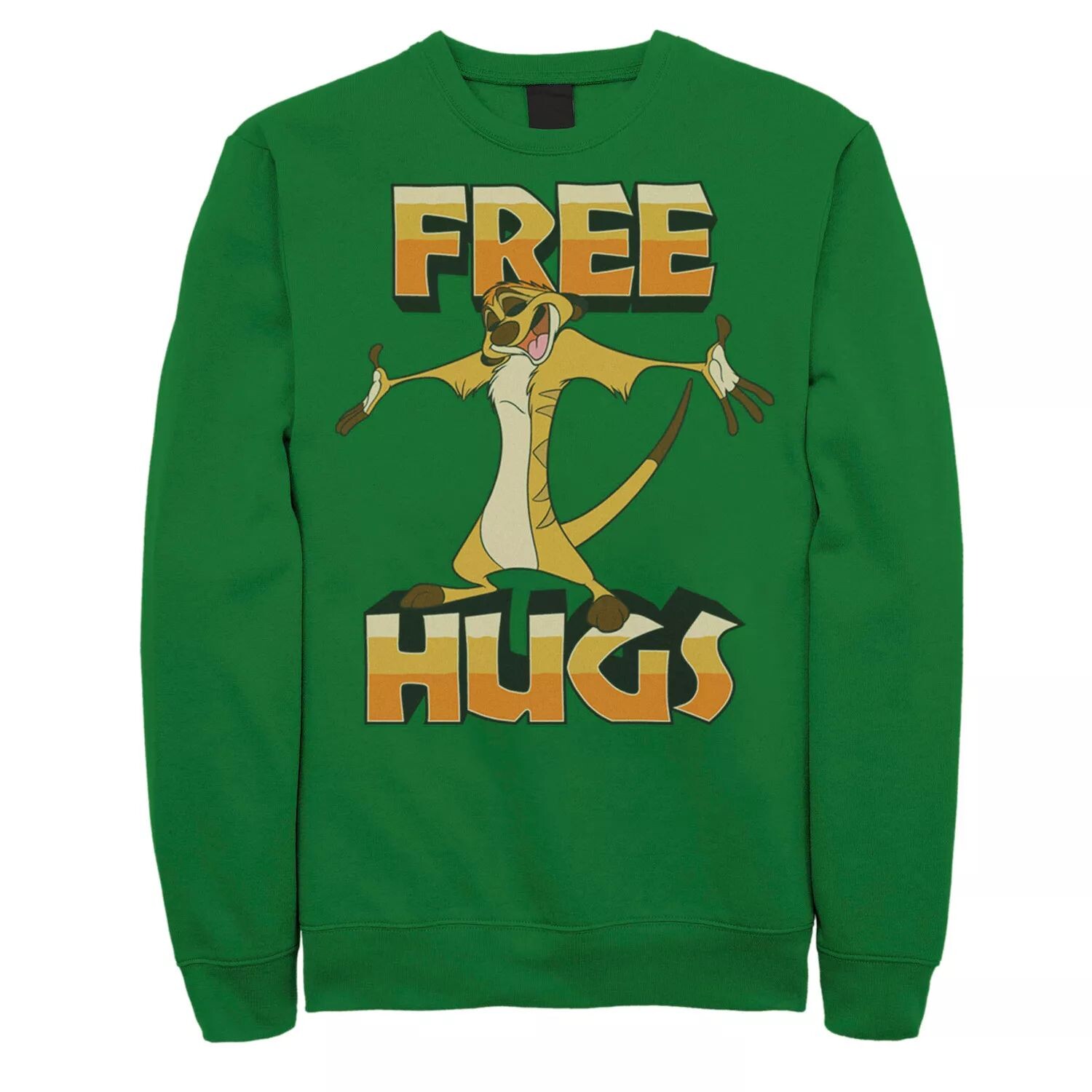 

Мужской свитшот Disney The Lion King Timon Free Hugs