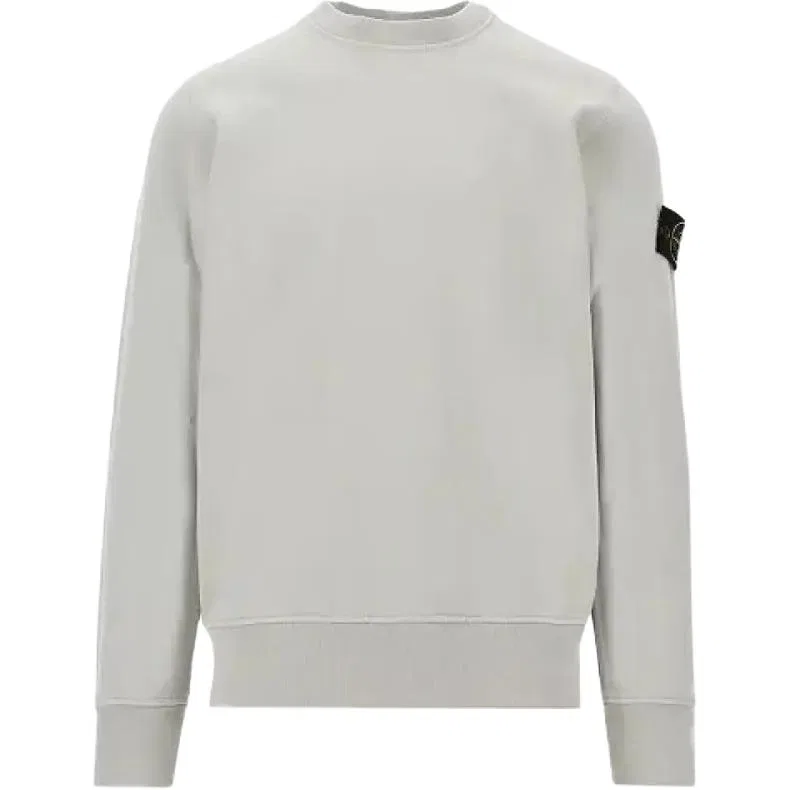 Свитшот с логотипом Logo Patch Crewneck STONE ISLAND, Dusty Gray