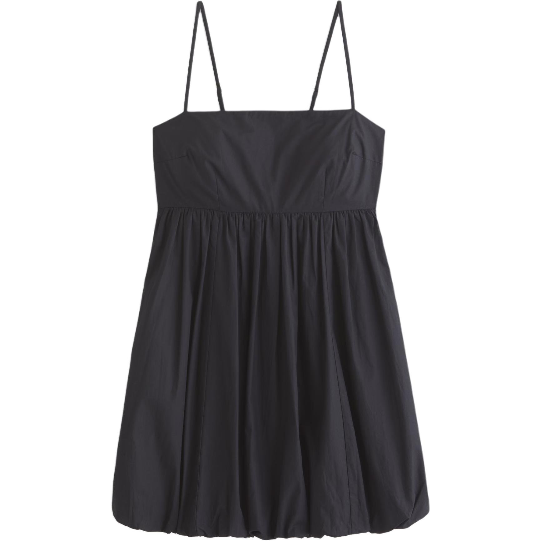 

Слип-платье Women's Abercrombie＆Fitch, черный