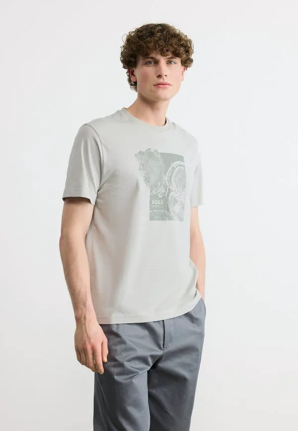 Футболка с принтом Boss, Open Grey