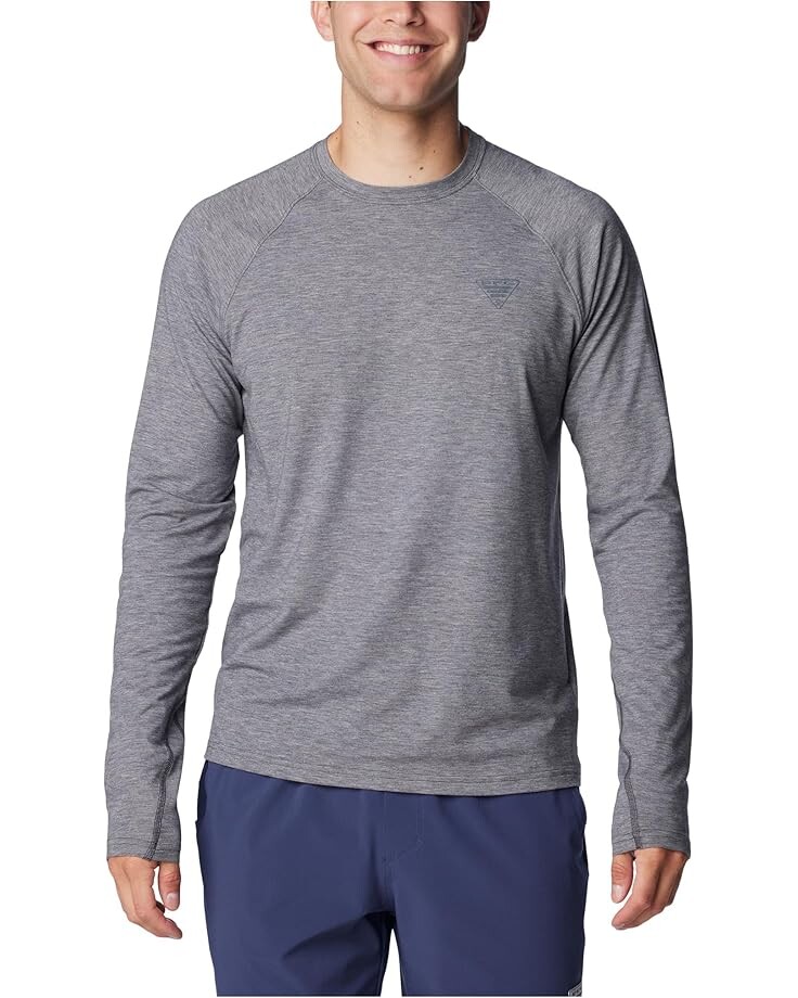 

Лонгслив Columbia PFG Uncharted, цвет Shark Heather